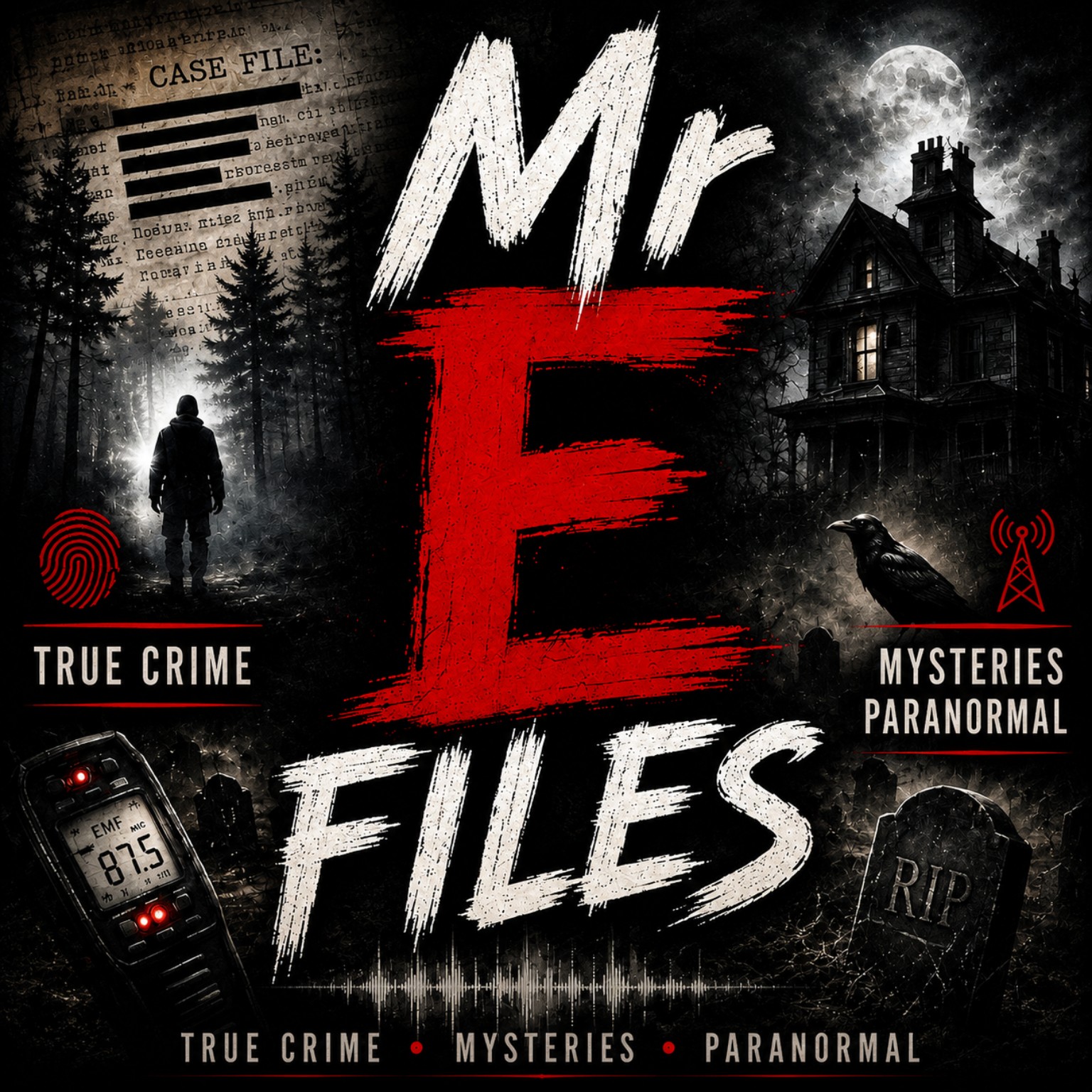 Mr E Files circular podcast mark